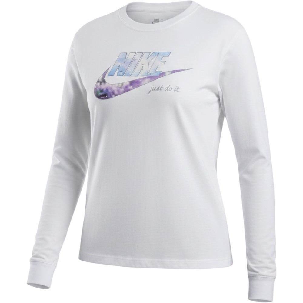 Nike Sportswear Women's Long-Sleeve Loose Fit T-Shirt DV9945-100, Small